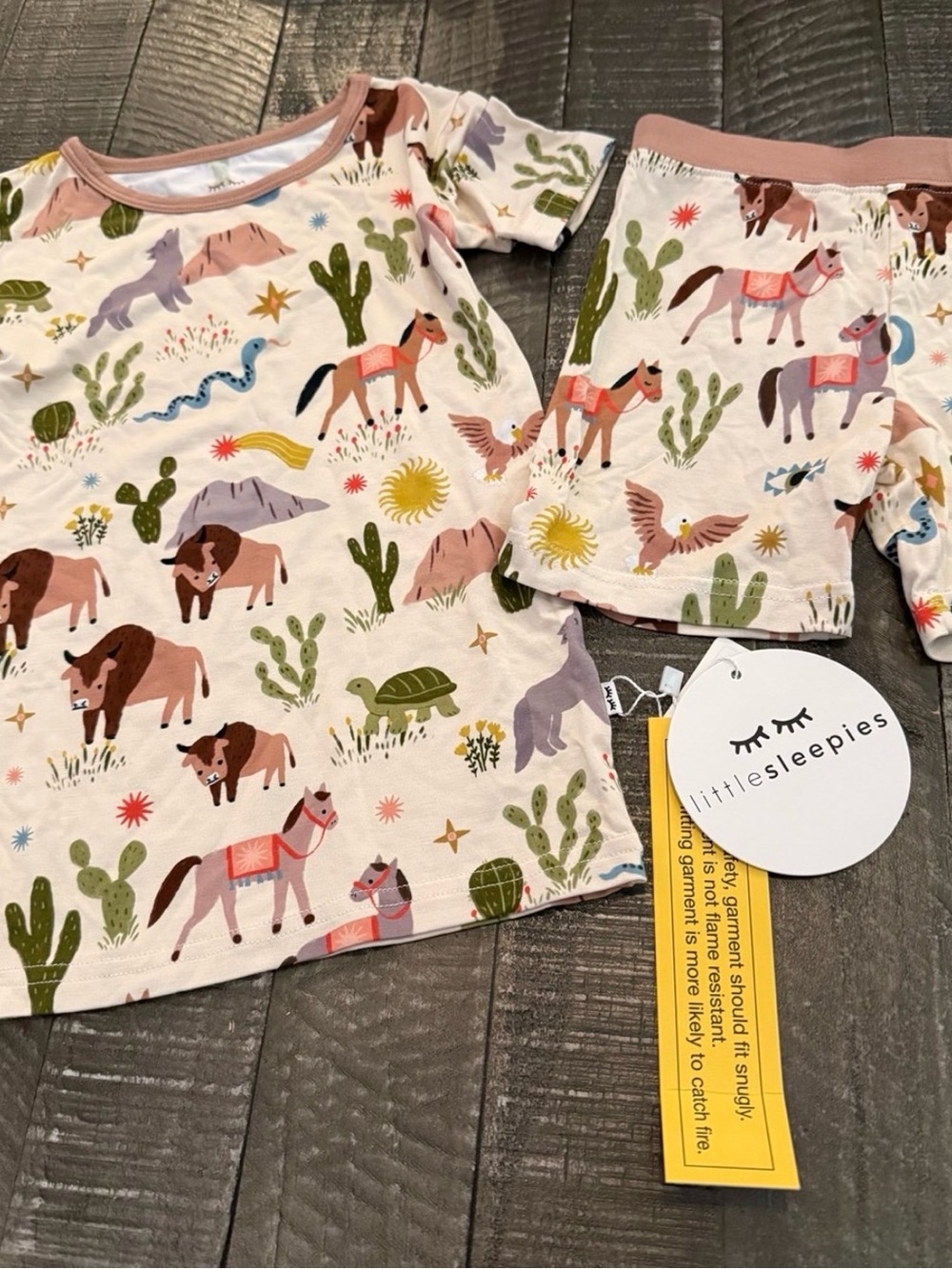 Little Sleepies Kids Wild Frontier Pajama Set